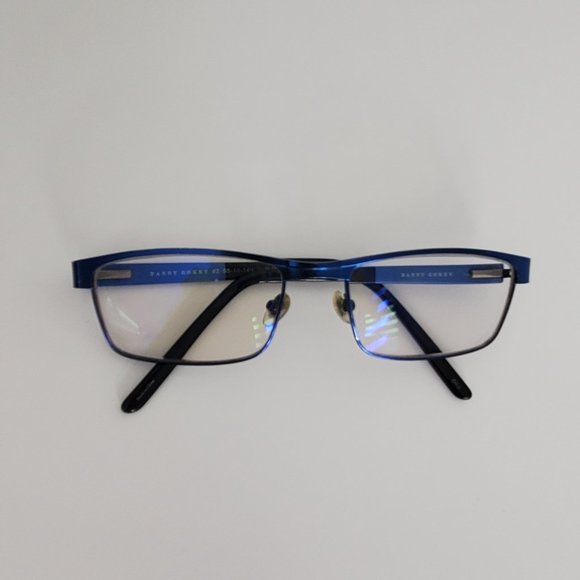 DANNY GOKEY Men's Eyeglass Frames Eyewear Blue Metallic Academia Preppy Office - Picture 13 of 13
